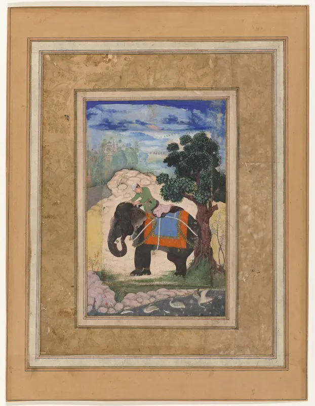 Elephant and rider Wall Art by Unknown - High-Resolution Digital Print