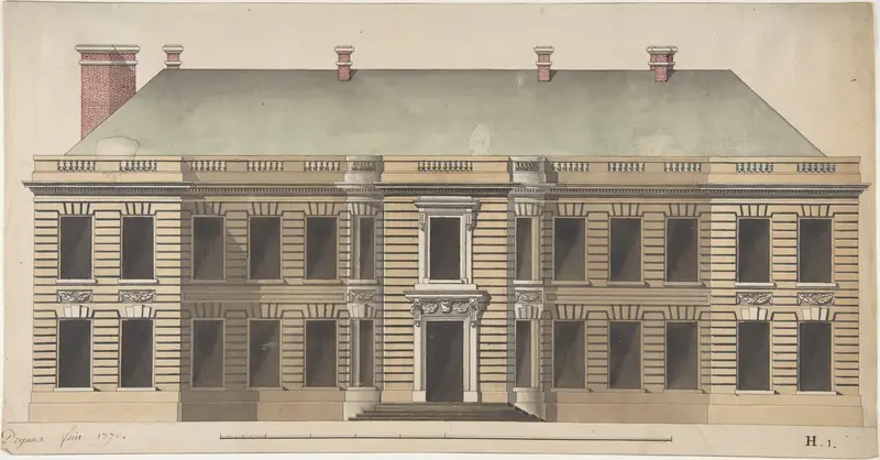 Elevation for a Palace Façade Wall Art by Degana - High-Resolution Digital Print