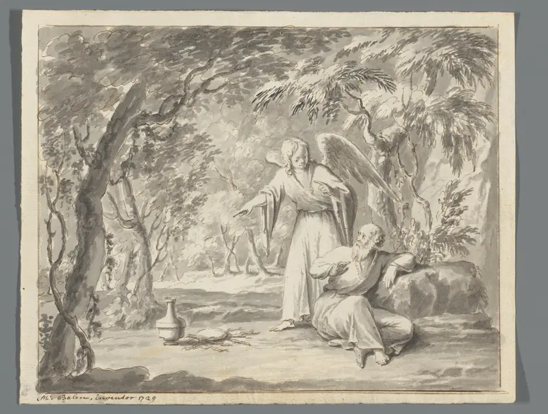 Elia en de engel Wall Art by Unknown - High-Resolution Digital Print