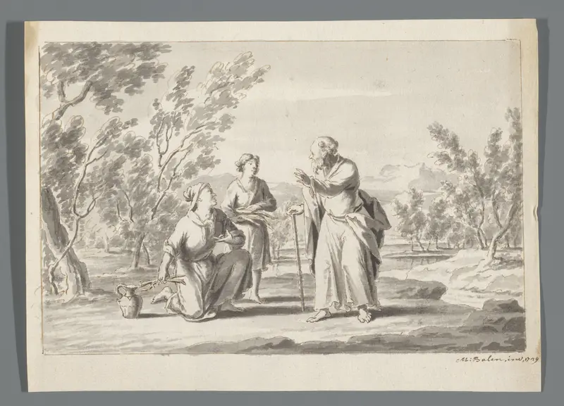 Elia en de weduwe van Sarefat Wall Art by Unknown - High-Resolution Digital Print