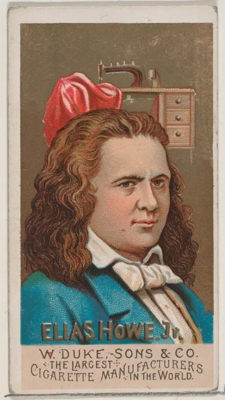 Elias Howe, Jr., from the series Great Americans (N76) for Duke brand cigarettes Wall Art by W. Duke, Sons & Co. - High-Resolution Digital Print
