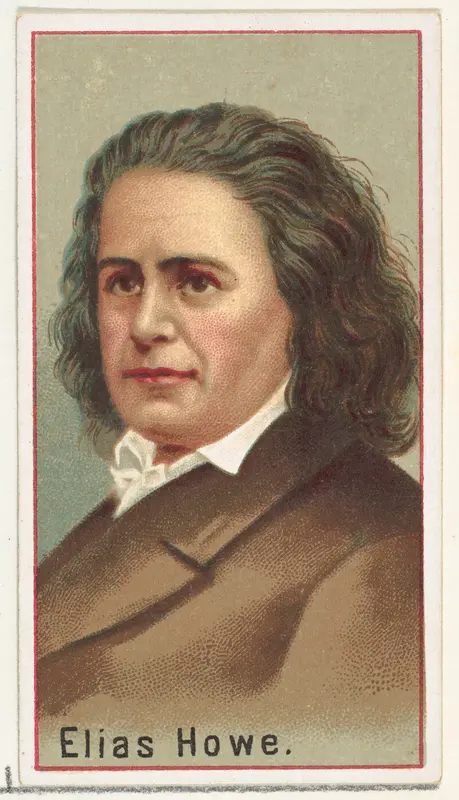 Elias Howe, printer's sample for the World's Inventors souvenir album (A25) for Allen & Ginter Cigarettes by Allen & Ginter - High-Resolution Digital Print