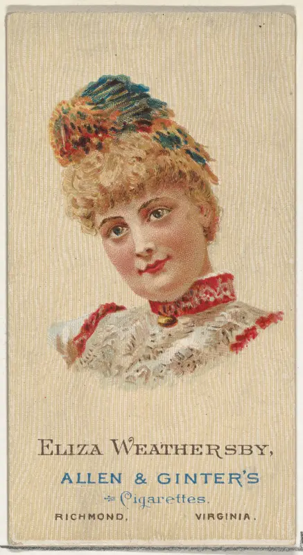 Eliza Weathersby, from World's Beauties, Series 2 (N27) for Allen & Ginter Cigarettes Wall Art by Allen & Ginter - High-Resolution Digital Print