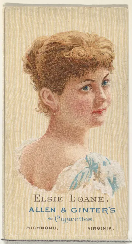 Elsie Loane, from World's Beauties, Series 2 (N27) for Allen & Ginter Cigarettes Wall Art by Allen & Ginter - High-Resolution Digital Print