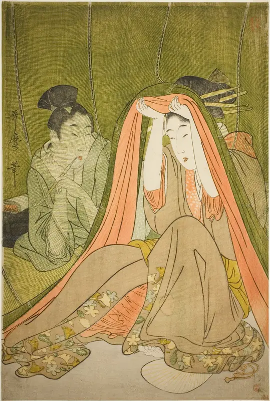 Emerging from a Mosquito Net