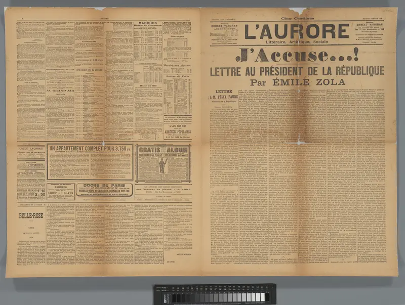 Émile Zola Astraal (J'accuse...!) Wall Art by Kees de Goede - High-Resolution Digital Print