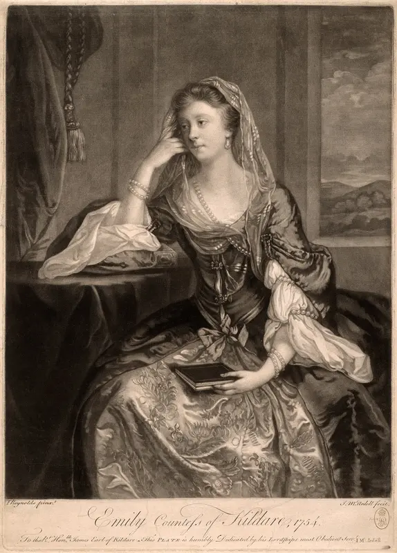 Emily, Countess of Kildare Wall Art by James McArdell - High-Resolution Digital Print