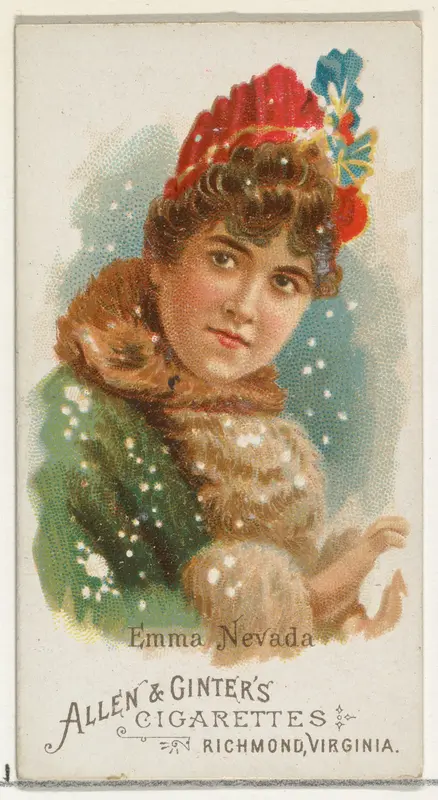 Emma Nevada, from World's Beauties, Series 1 (N26) for Allen & Ginter Cigarettes Wall Art by Allen & Ginter - High-Resolution Digital Print