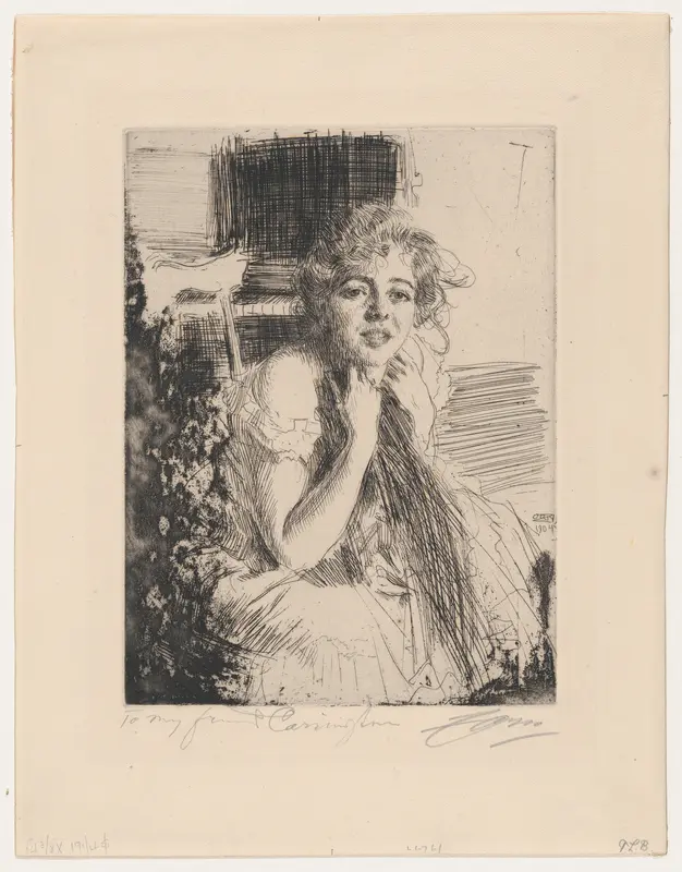 Emma Rasmussen Wall Art by Anders Zorn - High-Resolution Digital Print