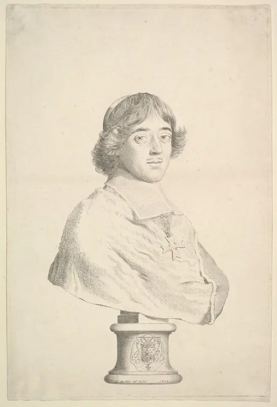 Emmanuel-Théodose de La Tour d'Auvergne, duc d'Albret et cardinal de Bouillon Wall Art by Claude Mellan - High-Resolution Digital Print