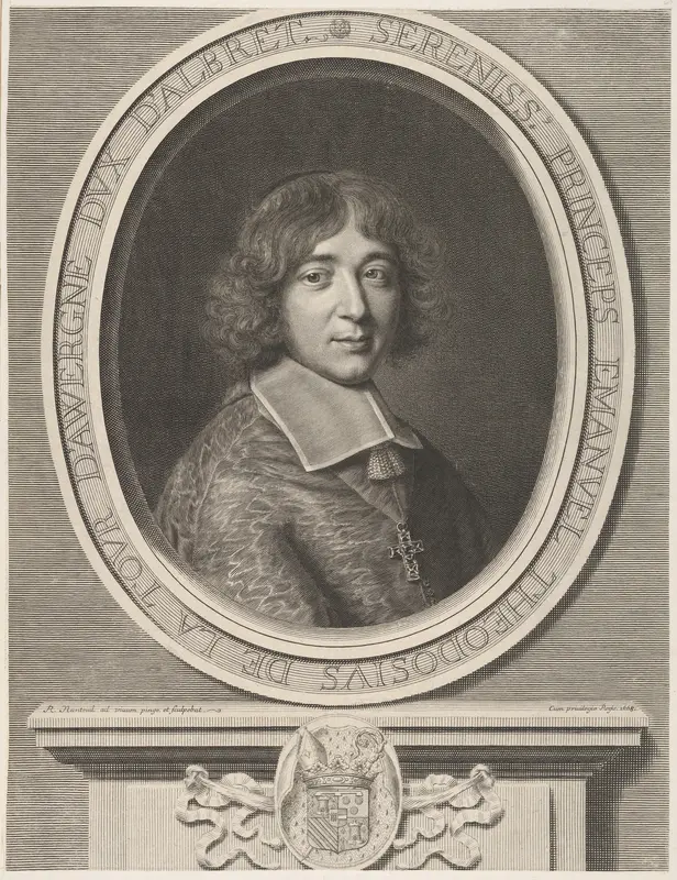 Emmanuel-Théodose de La Tour d'Auvergne, Le Cardinal de Bouillon Wall Art by Robert Nanteuil - High-Resolution Digital Print