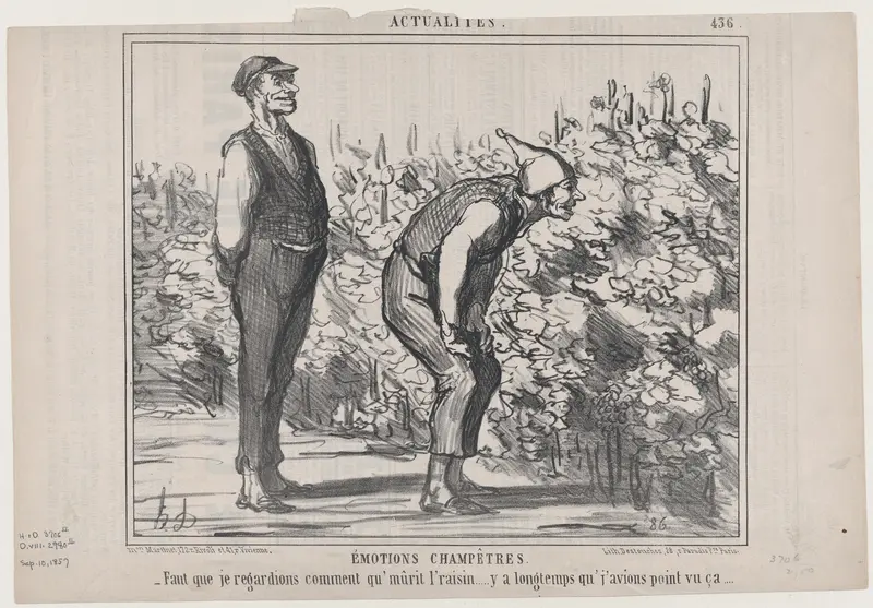 Émotions Champêtres, from "Actualités" Wall Art by Honoré Daumier - High-Resolution Digital Print