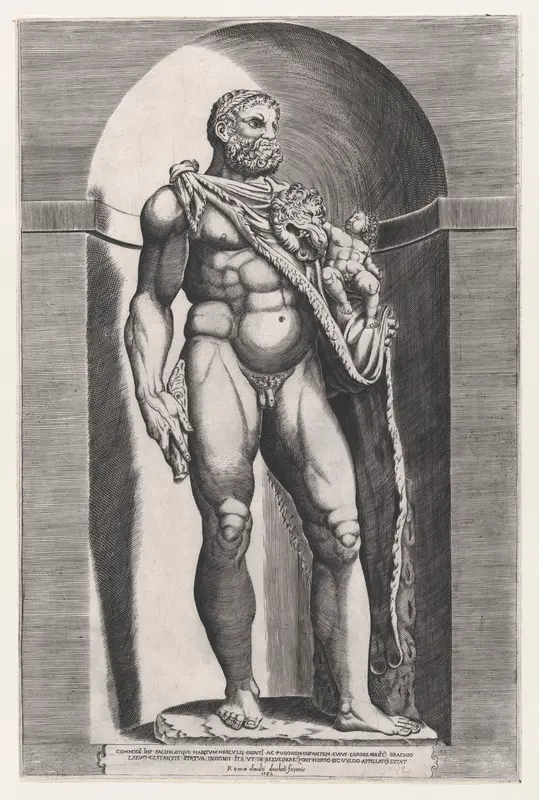 Emperor Commodus as Hercules Wall Art by Jacob Bos - High-Resolution Digital Print