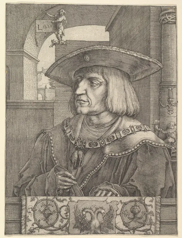 Emperor Maximillian I Wall Art by Lucas van Leyden - High-Resolution Digital Print