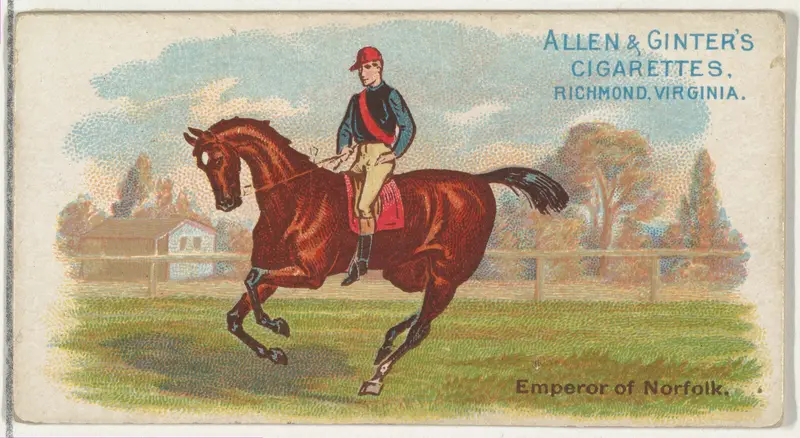 Emperor Norfolk, from The World's Racers series (N32) for Allen & Ginter Cigarettes Wall Art by Allen & Ginter - High-Resolution Digital Print