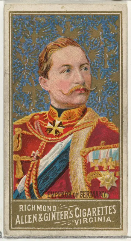 Emperor of Germany, from World's Sovereigns series (N34) for Allen & Ginter Cigarettes Wall Art by Allen & Ginter - High-Resolution Digital Print