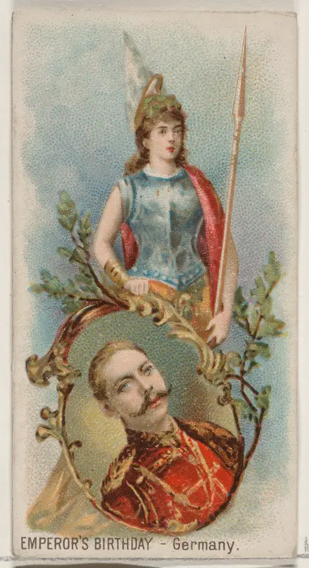 Emperor's Birthday, Germany, from the Holidays series (N80) for Duke brand cigarettes Wall Art by W. Duke, Sons & Co. - High-Resolution Digital Print