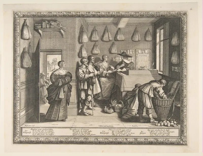 Employment Bureau Wall Art by Abraham Bosse - High-Resolution Digital Print