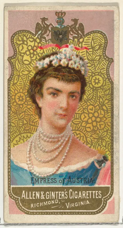 Empress of Austria, from World's Sovereigns series (N34) for Allen & Ginter Cigarettes Wall Art by Allen & Ginter - High-Resolution Digital Print