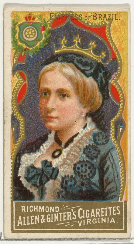 Empress of Brazil, from World's Sovereigns series (N34) for Allen & Ginter Cigarettes Wall Art by Allen & Ginter - High-Resolution Digital Print