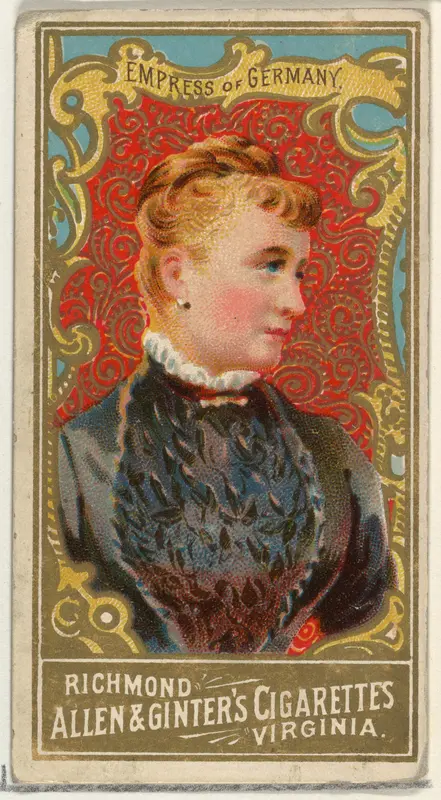 Empress of Germany, from World's Sovereigns series (N34) for Allen & Ginter Cigarettes Wall Art by Allen & Ginter - High-Resolution Digital Print
