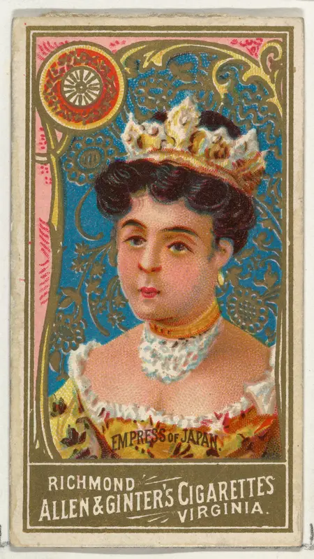 Empress of Japan, from World's Sovereigns series (N34) for Allen & Ginter Cigarettes Wall Art by Allen & Ginter - High-Resolution Digital Print