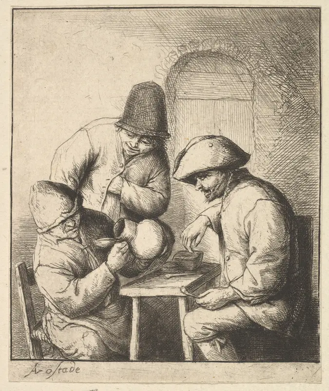Empty Jug Wall Art by Adriaen van Ostade - High-Resolution Digital Print