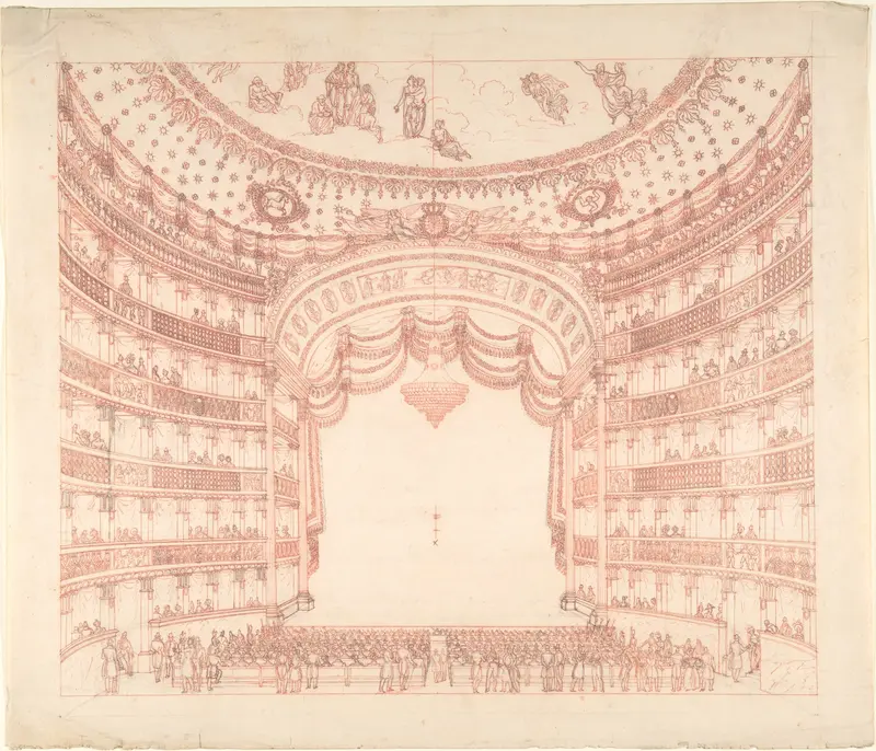 Empty Stage Wall Art by Anonymous, Italian, 19th century - High-Resolution Digital Print