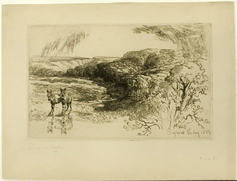 Encombe Woods, No. II Wall Art by Francis Seymour Haden - High-Resolution Digital Print
