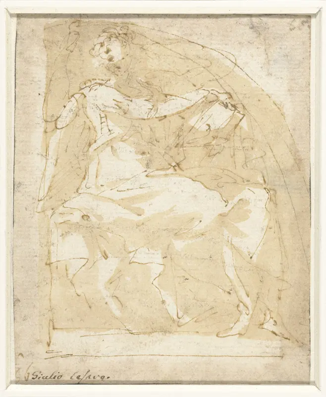 Engel met een boek Wall Art by Giulio Cesare Procaccini - High-Resolution Digital Print