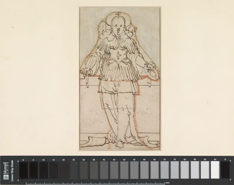 Engel: staande allegorische figuur en face Wall Art by Unknown - High-Resolution Digital Print