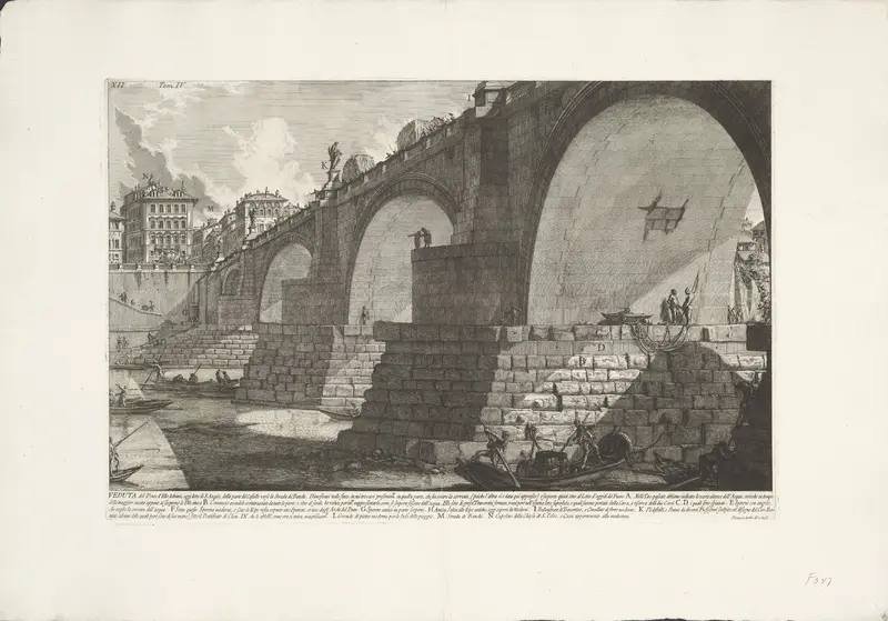 Engelenbrug te Rome Wall Art by Unknown - High-Resolution Digital Print