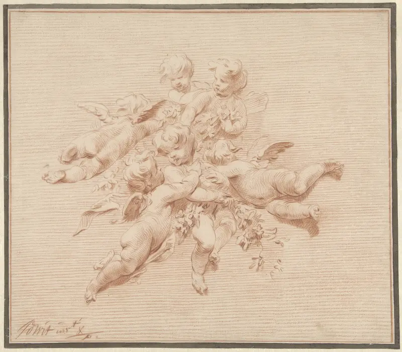 Engelengroep Wall Art by Jacob de Wit - High-Resolution Digital Print