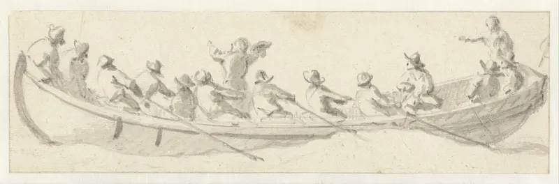 Engelse admiraalssloep Wall Art by Willem van de Velde (II) - High-Resolution Digital Print