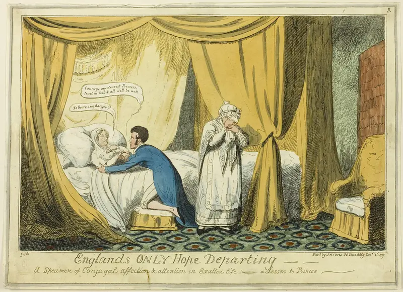 England's Only Hope Departing Wall Art by George Cruikshank - High-Resolution Digital Print
