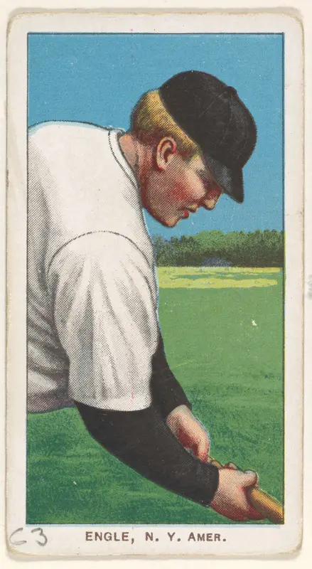 Engle, New York, American League, from the White Border series (T206) for the American Tobacco Company Wall Art by American Tobacco Company - High-Resolution Digital Print