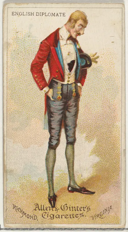 English Diplomat, from World's Dudes series (N31) for Allen & Ginter Cigarettes Wall Art by Allen & Ginter - High-Resolution Digital Print