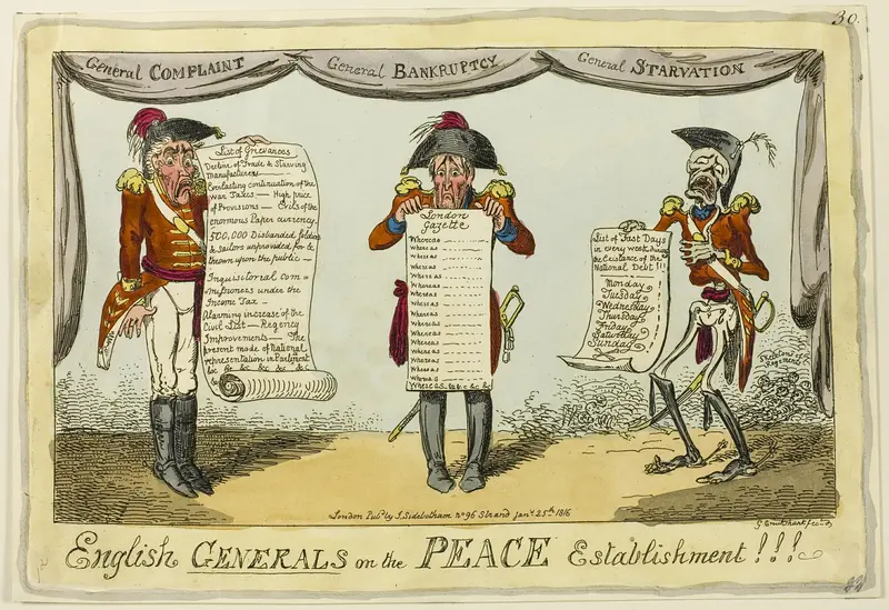 English Generals on the Peace Establishment!!!