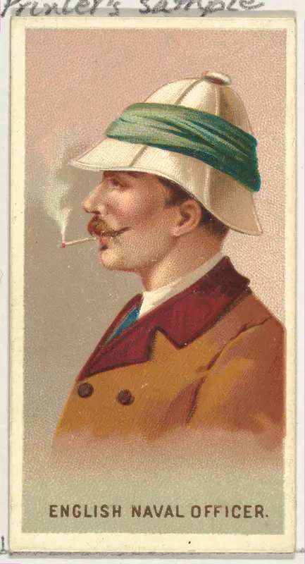 English Naval Officer, from World's Smokers series (N33) for Allen & Ginter Cigarettes Wall Art by Allen & Ginter - High-Resolution Digital Print