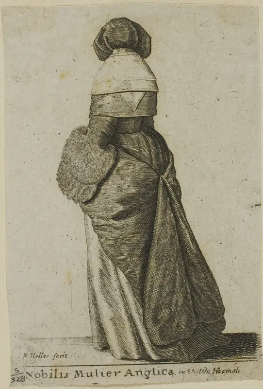 English Noblewoman in Winter Clothing