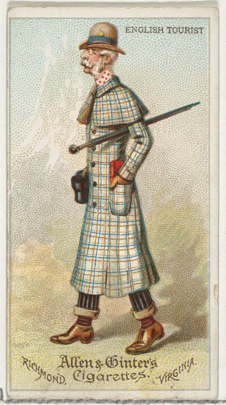 English Tourist, from World's Dudes series (N31) for Allen & Ginter Cigarettes Wall Art by Allen & Ginter - High-Resolution Digital Print