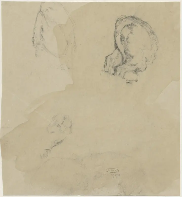 Enkele vluchtige studies van een hond Wall Art by Guillaume Anne van der Brugghen - High-Resolution Digital Print