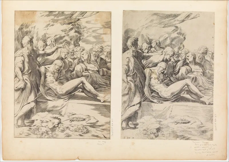 Entombment Wall Art by Anonymous, Italian, 16th to 17th century - High-Resolution Digital Print