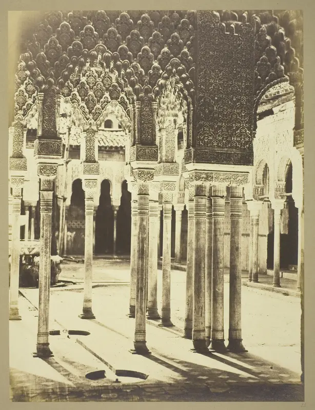 Entrance Court of the Lions, Alhambra Wall Art by Charles Clifford - High-Resolution Digital Print