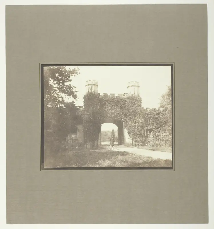 Entrance Lodge, Eaton Hall, Cheshire (Seat of the Marquis of Westminster) Wall Art by William Henry Fox Talbot - High-Resolution Digital Print