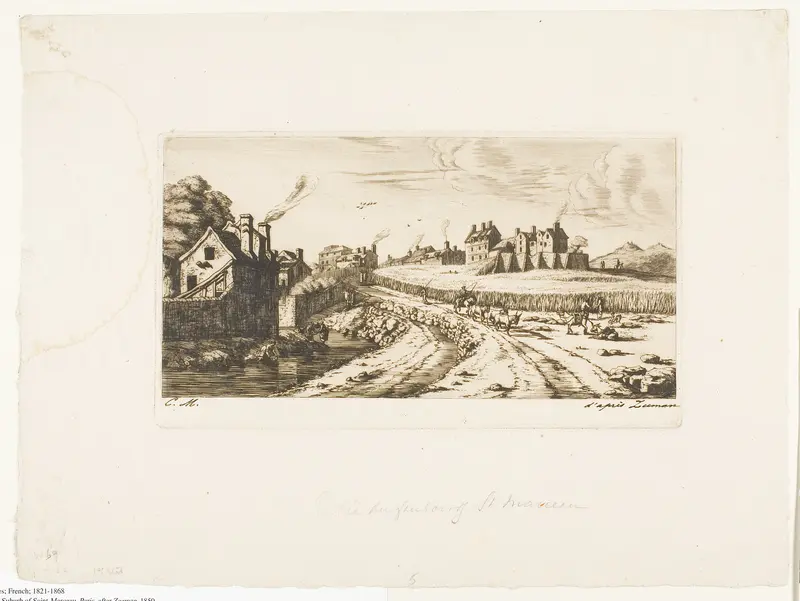 Entrance to the Suburb of Saint-Marceau, Paris