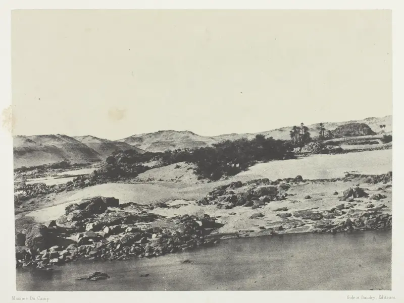 Entrée de la Première Cataracte, Haute-Egypte, plate 66 from the album "Egypte, Nubie, Palestine et Syrie" (1852)