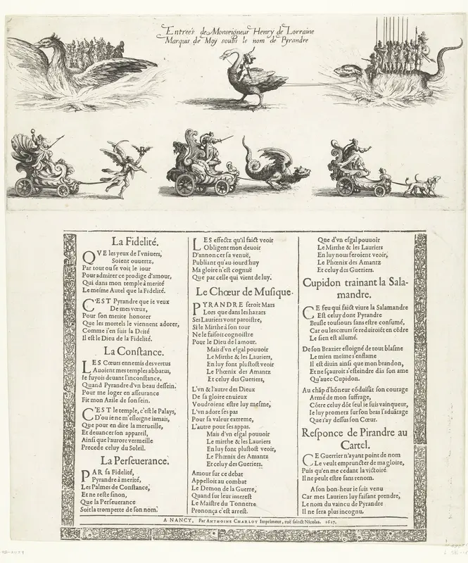 Entree van Hendrik van Lotharingen Wall Art by Jacques Callot - High-Resolution Digital Print