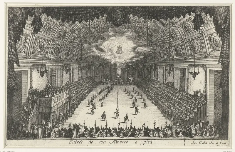 Entree van Karel IV van Lotharingen in de feestzaal Wall Art by Sébastien Philippe - High-Resolution Digital Print