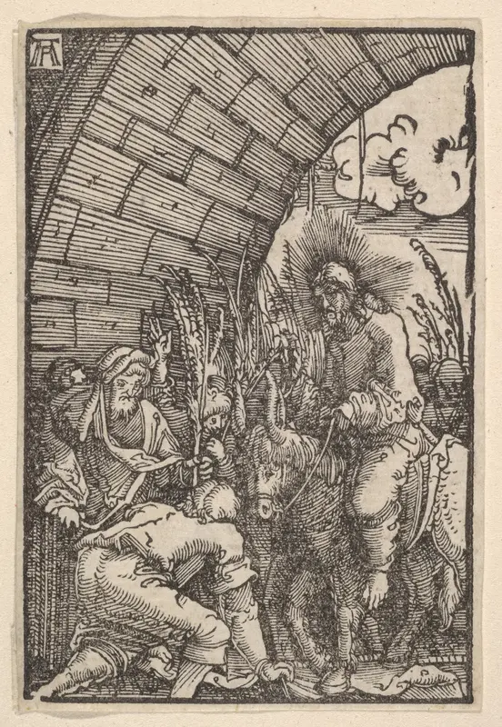 Entry into Jerusalem, from "The Fall and Salvation of Mankind Through the Life and Passion of Christ" Wall Art by Albrecht Altdorfer - High-Resolution Digital Print